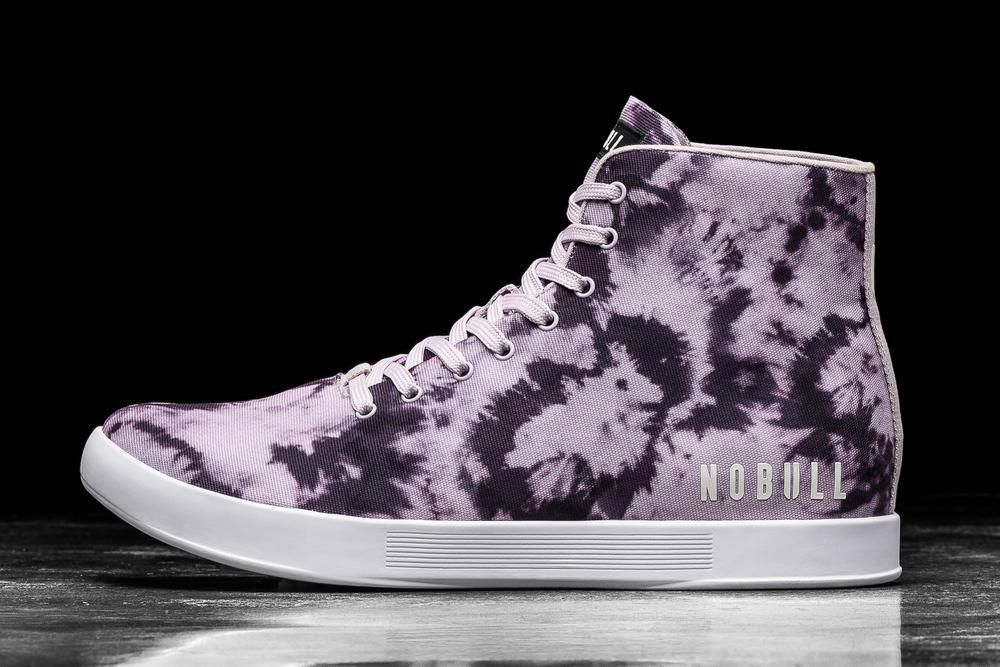 Trainers NOBULL Femme Violette Tie-Dye - Chaussures NOBULL High-Top Wisteria Tie-Dye Canvas,France (